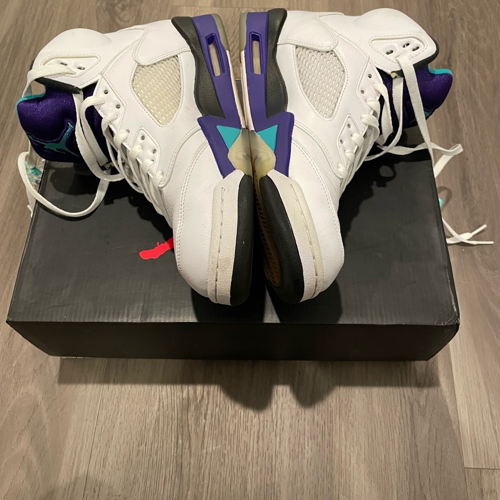 Men’s Air Jordan 5 Retro “Grapes” NRG — 2018 “Fresh Prince” custom — Size 10.5 - Picture 2 of 15